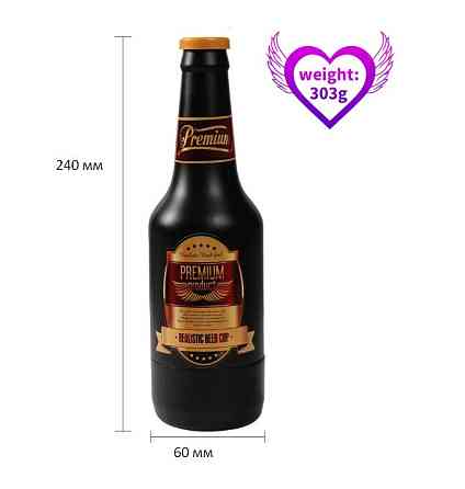 Мастурбато- вагина бутылка Beer bottle masturbation Cup без вибрации телесный Sex Aura Киев