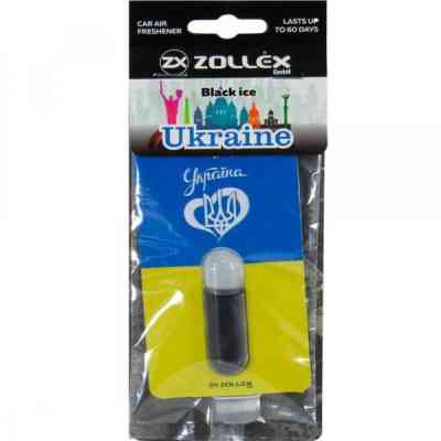 Ароматизатор для автомобіля Zollex UKRAINE Black ice (3931752) Вінниця