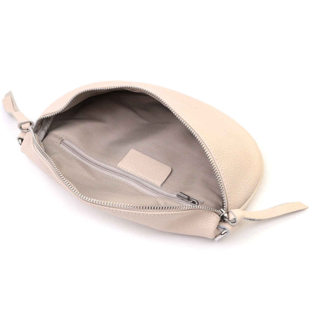 Кожаная сумка для женщин через плечо с мини кошельком Vintage 22664 Белая Киев - изображение 8