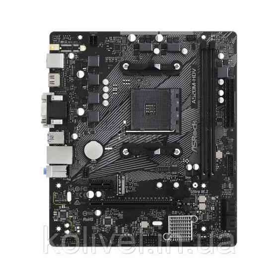 ASRock A520M-HDV (AM4/A520, 2*DDR4, PCIex16, D-Sub/DVI-D/HDMI, 4xSATAІІІ, M.2, GLan, 8ch, mATX) (A520M-HDV) Киев