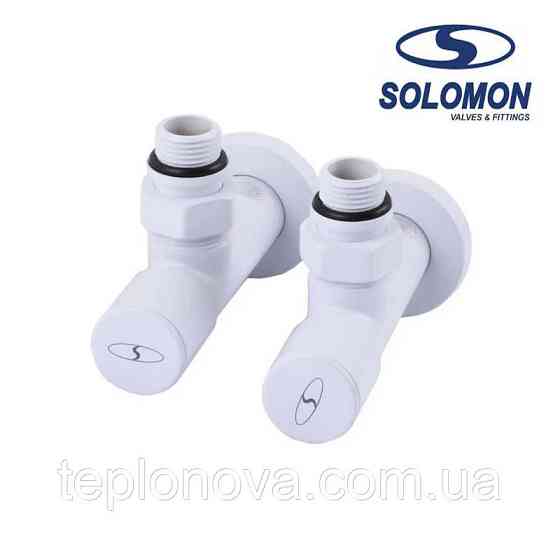 Крани для рушникосушки Білі Solomon 1/2" White Чернівці