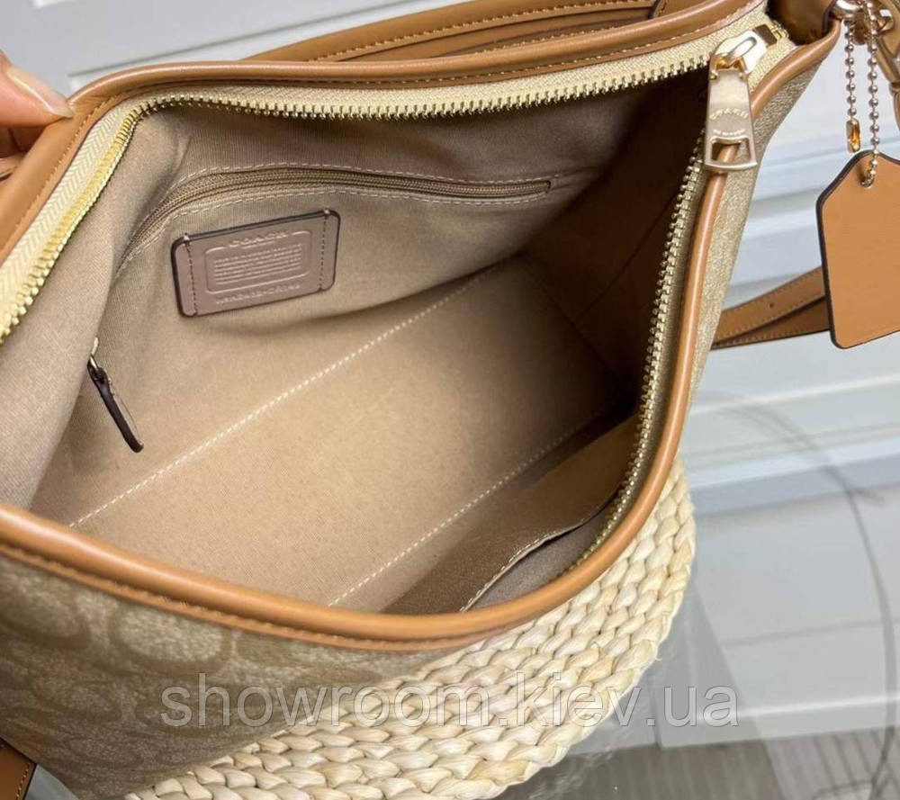 Жіноча сумочка на плече Coach Laurela коричнева Київ - фото 2