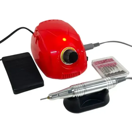 Фрезер для маникюра и педикюра Nail Polisher DM-212, 65W 45000 об/мин (аппарат для маникюра) VP Красный Киев