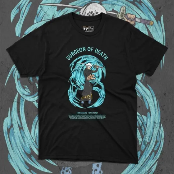 Футболка для подростка мальчика с принтом Ван Пис Trafalgard Размер 160 Anime10269 Днепр