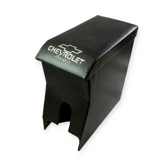 Підлокітник chevrolet aveo чорний з вишивкою (шкірозамінник) Мукачево