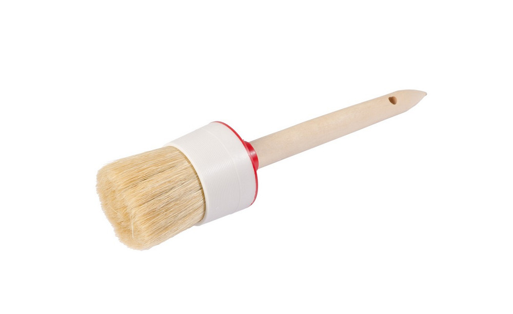 Пензель малярський круглий MASTERTOOL з пластиковою обоймою № 18 Ø 60 мм/51 мм 91-2160 Коломия - фото 1