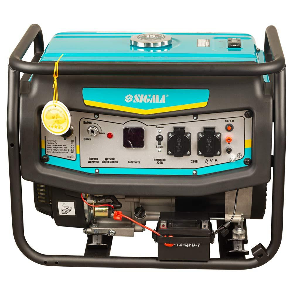Генератор бензиновый 230В 3.5/4.0кВт 4-х тактный с выводом под АВР SIGMA (5710311) Киев - изображение 3
