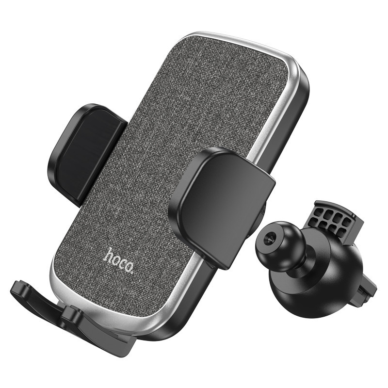 Автотримач для телефона HOCO CA94 Polaris push-type air outlet car holder Black Одеса - фото 6