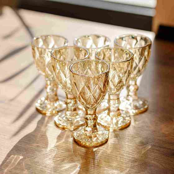 Набір чарок Citrine 40 мл HP-19-284 6шт прозорий келих для міцних напоїв і шотів Коломия