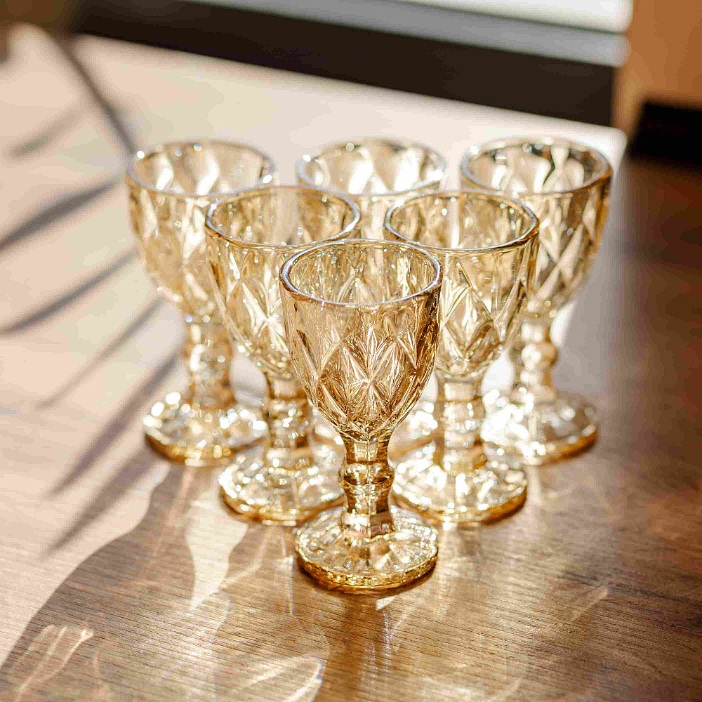 Набір чарок Citrine 40 мл HP-19-284 6шт прозорий келих для міцних напоїв і шотів Коломия - фото 2