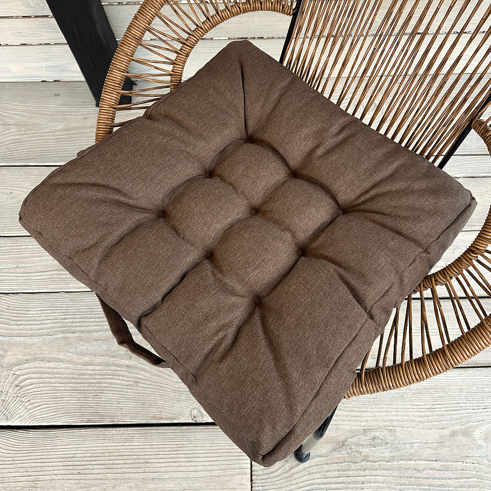 Подушка для стільців (50x50х8 см) Decorator Sawana колір світло-коричневий 84-133 Київ - фото 1