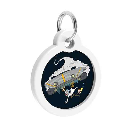 Адресник для собак и кошек металлический WAUDOG Smart ID с QR паспортом, рисунок 