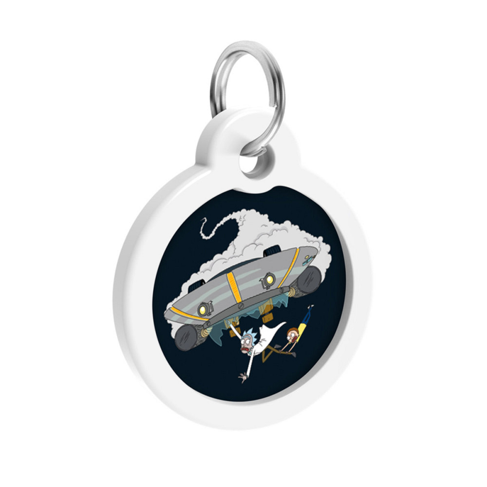 Адресник для собак и кошек металлический WAUDOG Smart ID с QR паспортом, рисунок 