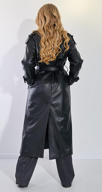 Плащ из эко кожи на замше (46) Киев - изображение 9