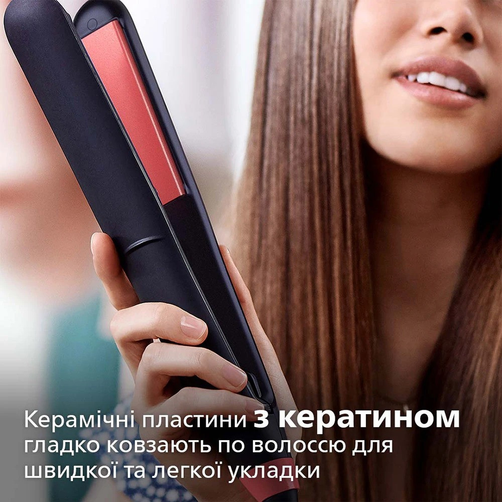 Праска (Випрямляч) для волосся Philips BHS376/00 чорний з рожевим Харьков - изображение 6