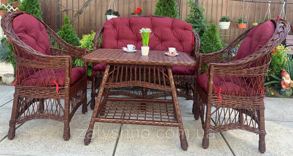 Комплект мебели садовой плетеной из лозы Киев - изображение 2