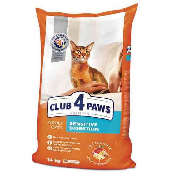 Club 4 Paws (Полуб 4 Лапи) Premium Sensitive Digestion Adult Cat Chicken корм для котів із чутливим ШКТ 14 кг Запоріжжя