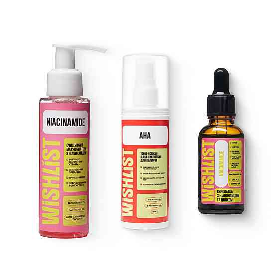 Комплект для матовости и регулирования себума WiSHLiST Киев