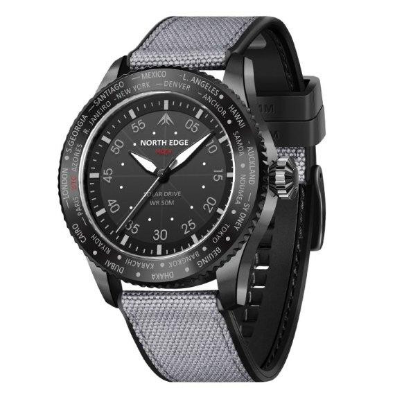 Чоловічий водостійкий тактичний годинник North Edge Mach New (Чорний) Вінниця - фото 3