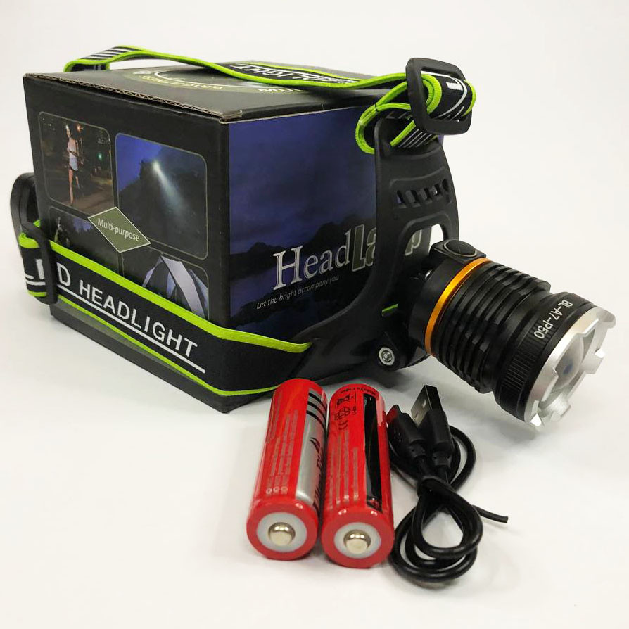 Налобный фонарь для автомеханика, Фонарь на голову для зсу, Фонарик на лоб, Налобный фонарик bailong GA-57 Львов - изображение 1