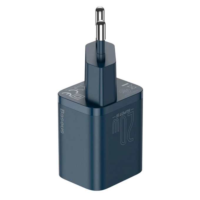 Сетевое зарядное устройство Baseus Super Si Quick Charger 1C 20W EU, цвет голубой CCSUP-B03 Одесса - изображение 4
