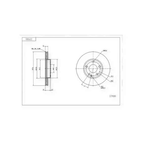 Диск Mercedes-Benz A-Class (W169), B-Class (W245) (2004-) передній (d276x22) гальмівний Мукачево