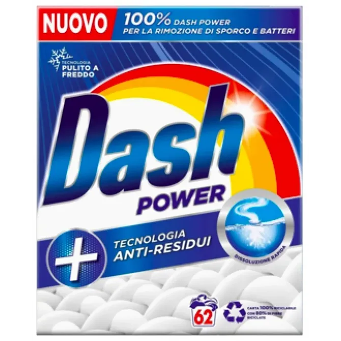 Стиральный универсальный порошок Dash Power anti-residui 62 цикла Львов - изображение 1