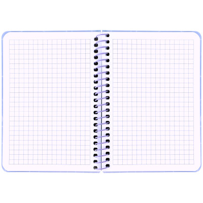 Блокнот Axent на спирали B6 80 листов, клетка, пластиковая обложка, фиолетовый (8463-1-A) Винница - изображение 3