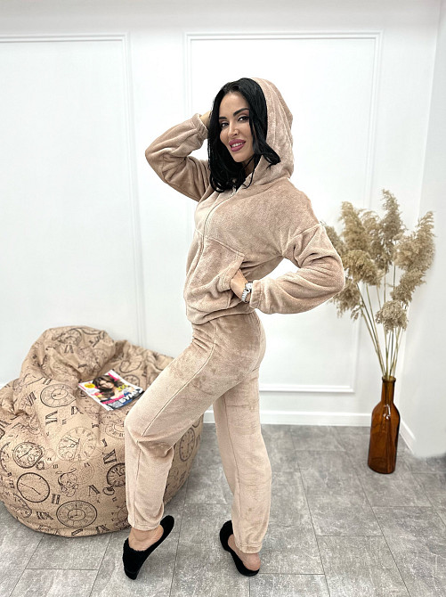 Махровый женский костюм-пижама Palmira батал Киев - изображение 3