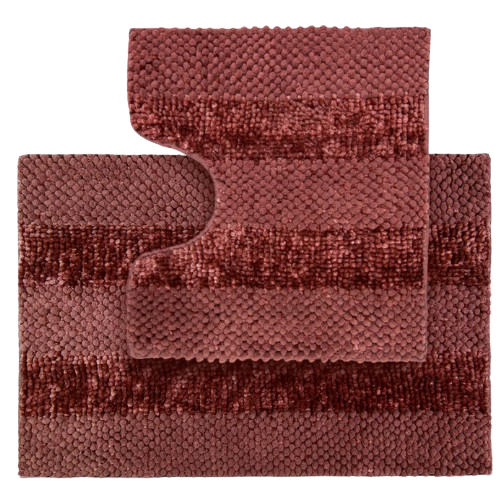 Набір килимків для ванної 2шт: 55*50см+55*80см Матрас коричневий Дариана Житомир - фото 1