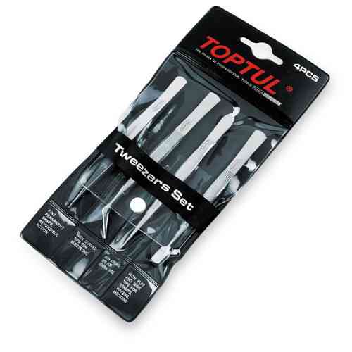 Набір пінцетів 4шт. TOPTUL JGAA0401 Одеса