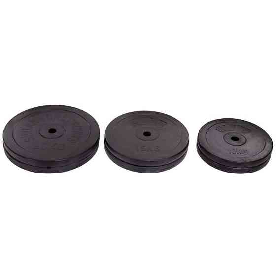 Штанга пряма з прогумованими блінами на 98 кг довжина-1,8 м SPORTS 1139-98R Київ