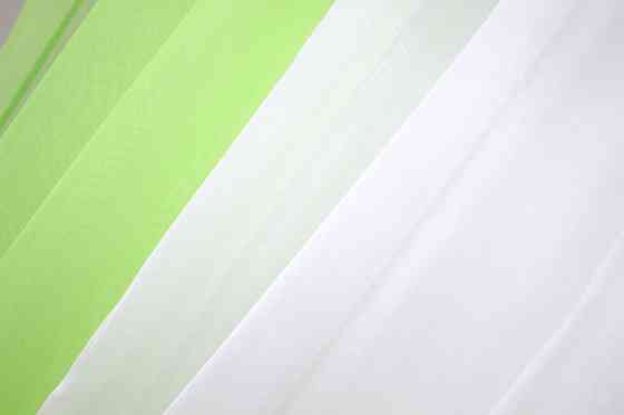 Кухонные шторы VR-Textil № 017к комбинированные с подвязками салатовый с белым 265х170 см (50-037) Киев