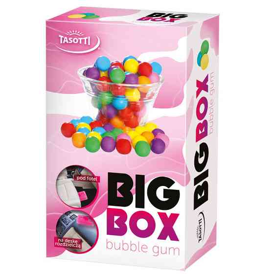 Ароматизатор для авто під сидіння "Big box" Bubble Gum (Жувальна гумка) 58г Tasotti Київ