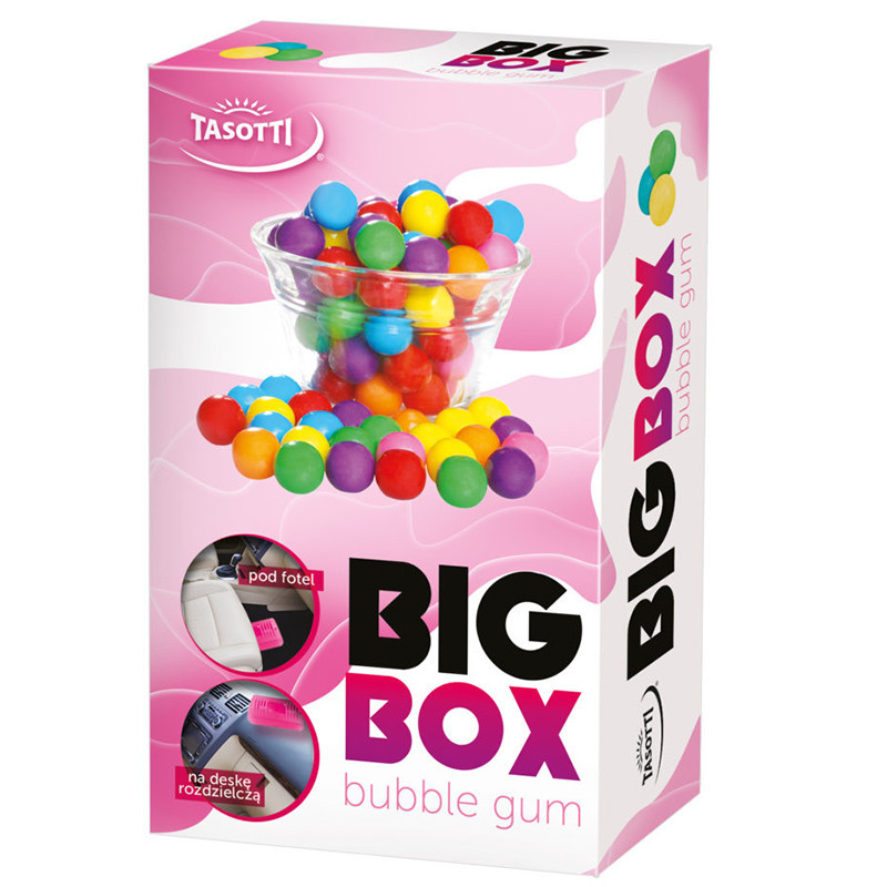 Ароматизатор для авто під сидіння "Big box" Bubble Gum (Жувальна гумка) 58г Tasotti Київ - фото 1