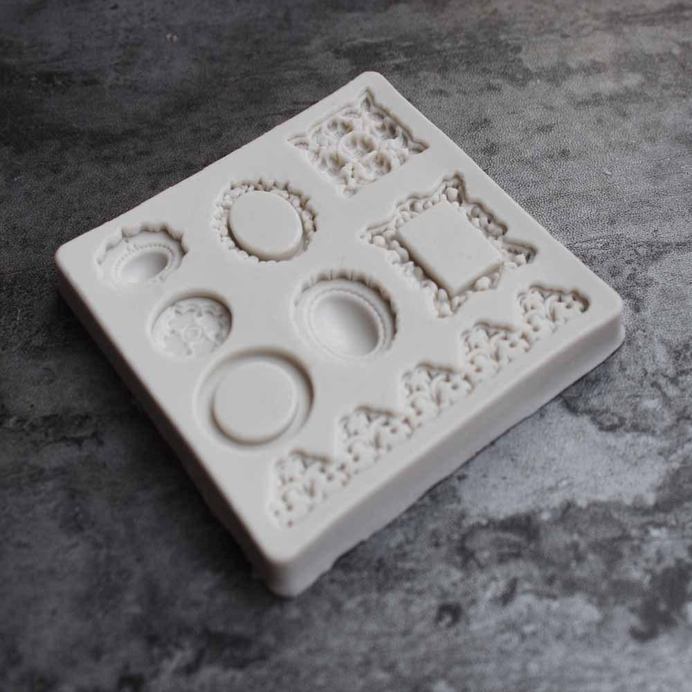 Молд силиконовый Рамки 85 на 85 мм серый Киев - изображение 7