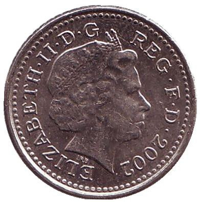 Монета 5 пенсів. 2002 рік, Великобританія. Полтава - фото 1