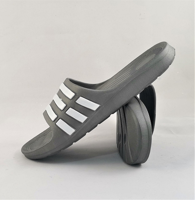 Шлёпанцы Тапочки Adidas Сланцы Серые Мужские Адидас (размеры: 41) Днепр - изображение 5