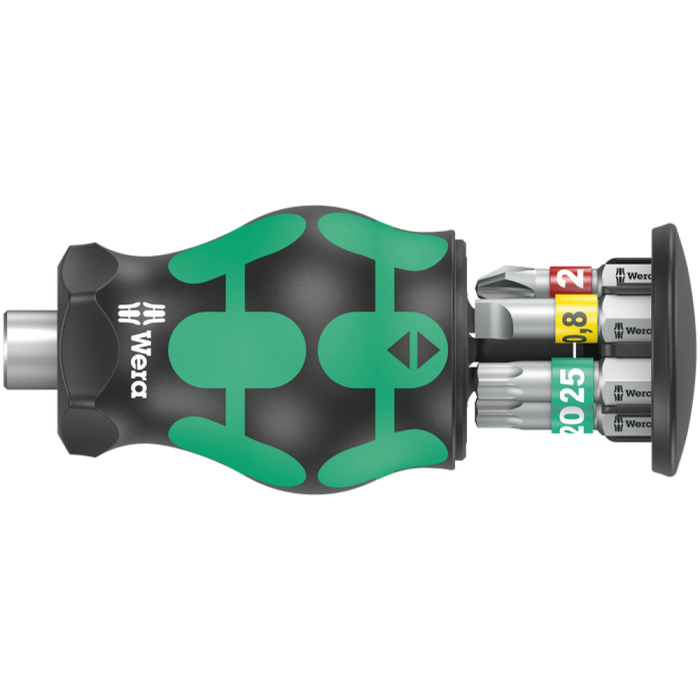 Викрутка Wera з магнітним тримачем 1/4'' магазин з бітами в ручці PH/SL/Torx 05008873001 Одеса - фото 2