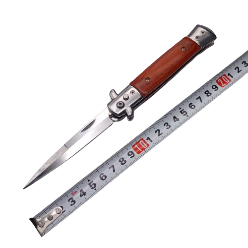 Ніж викидний PA50-1K Дерево Дніпро - фото 4