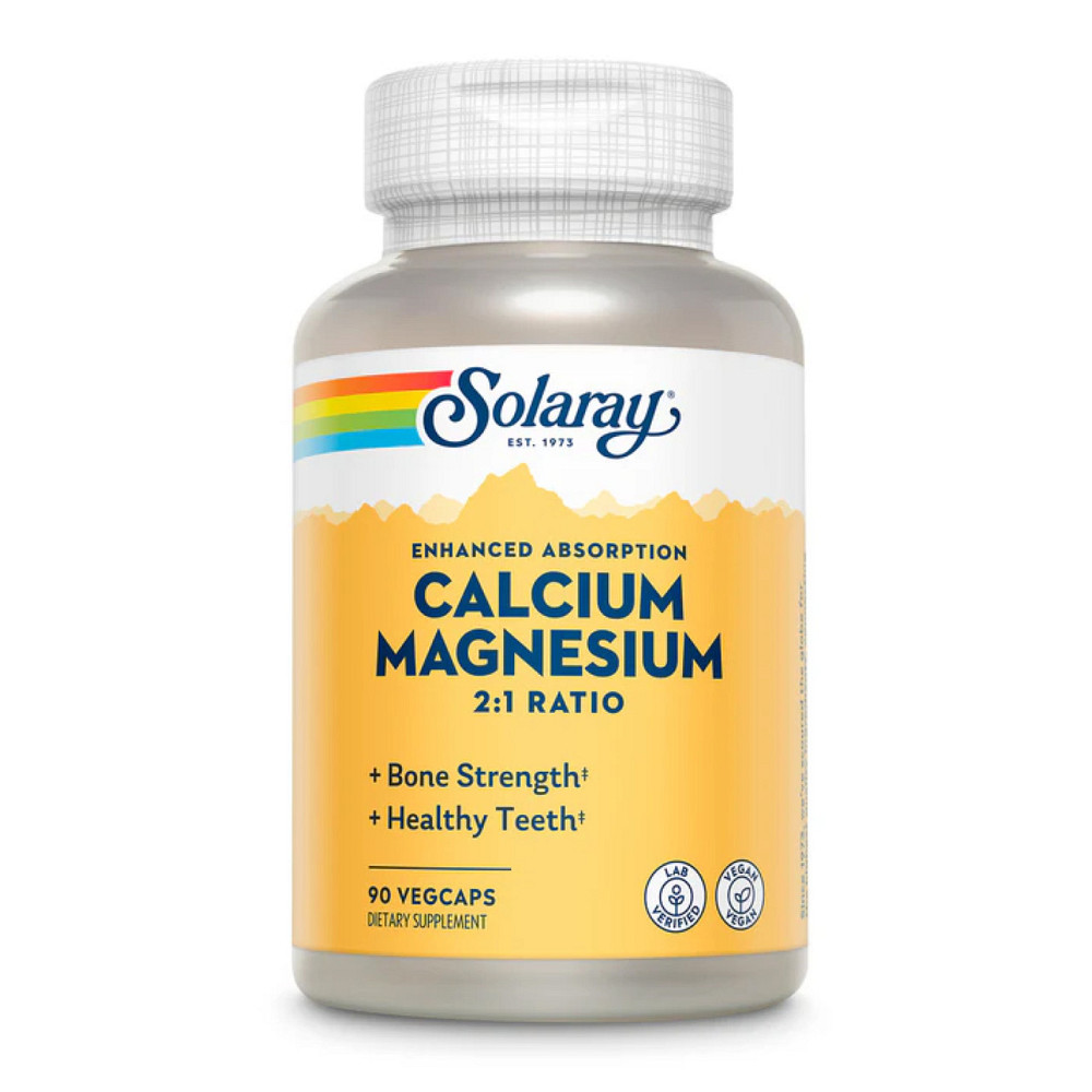 Кальций магний Solaray Calcium & Magnesium AAC 2:1 90 капсул Киев - изображение 1