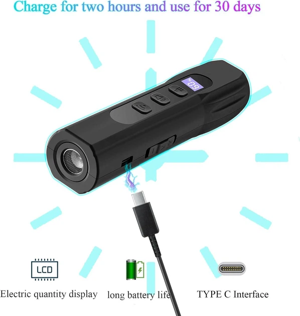 Ультразвуковой отпугиватель собак Ultrasonic Q7 Type-C с фонариком Киев - изображение 7