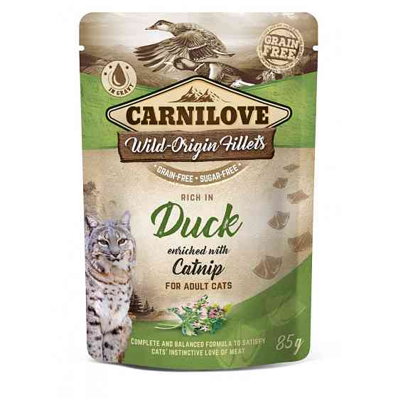 Корм вологий Carnilove Duck with Catnip д/котів качка і котяча м ята 85 г Київ