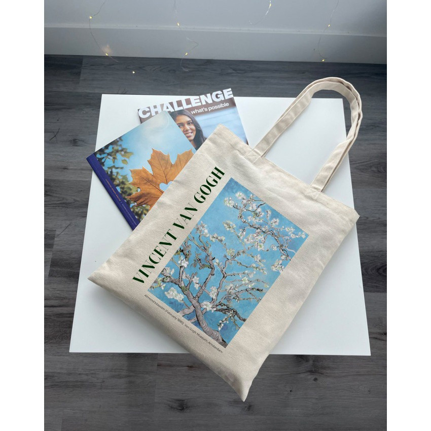 Екошопер BookOpt BK4098 Vincent Van Gogh Almond Blossom бежевий Киев - изображение 9