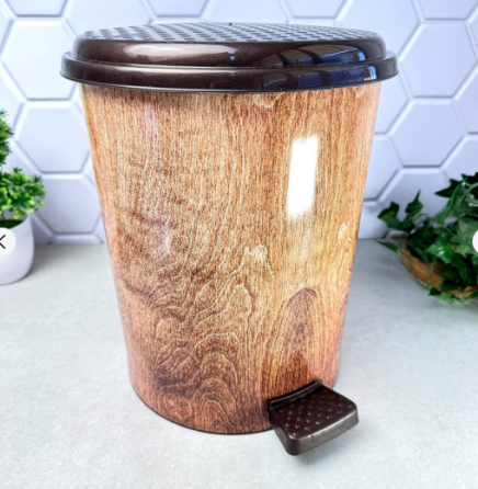 Відро для сміття 17л з педаллю пластик з малюнком Дерево нове ELIF Житомир