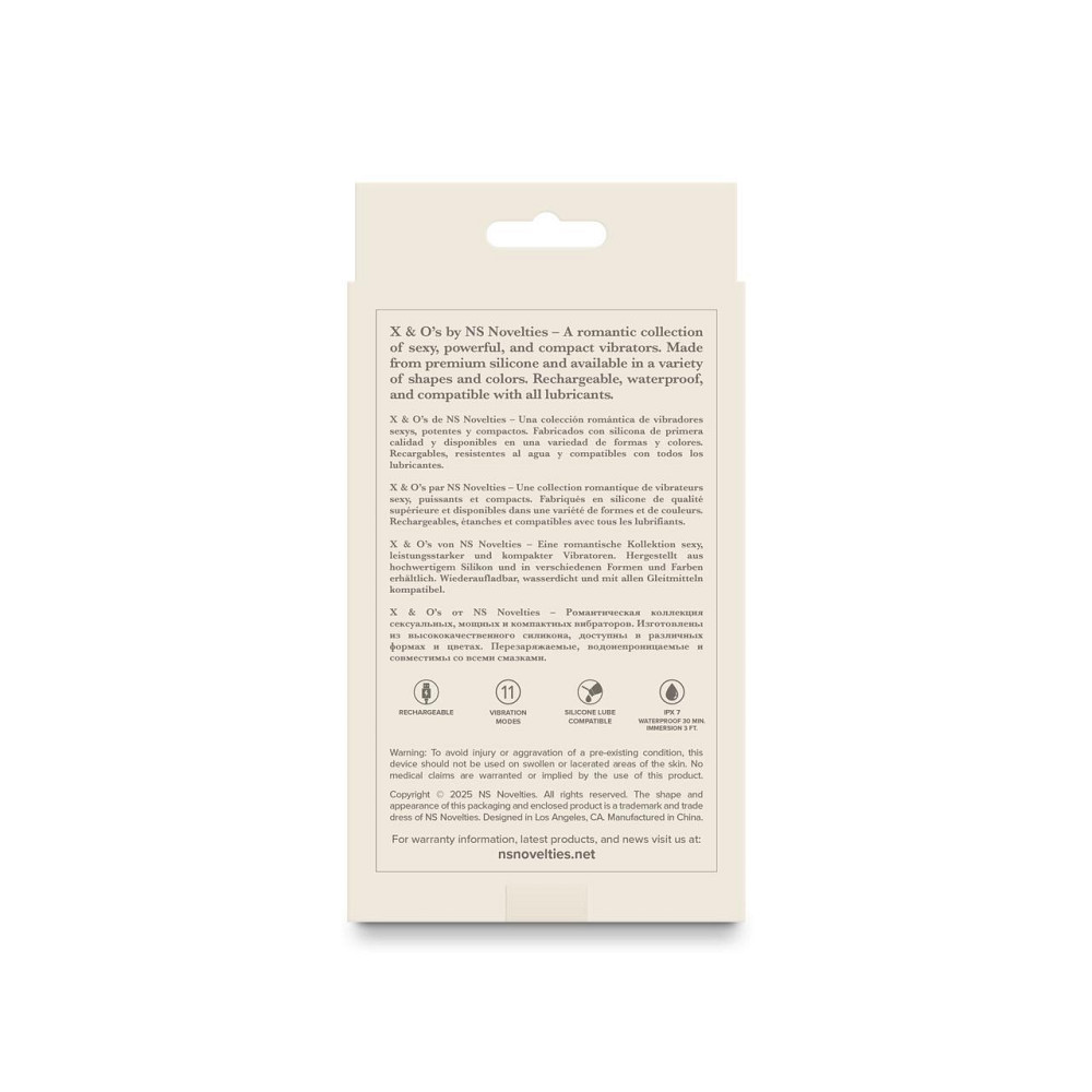 Мини-вибратор NS Novelties X&O's - Embrace - Rose Sex Aura Киев - изображение 4