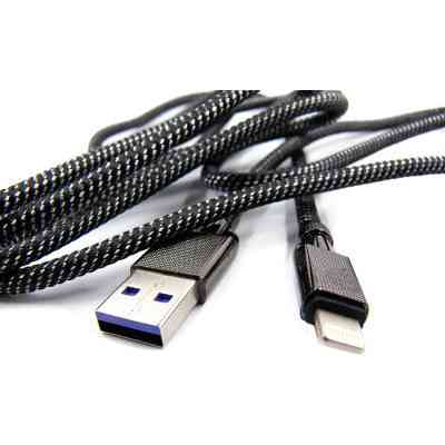 Дата кабель USB 3.0 AM to Lightning 1.0m 4A black Dengos (NTK-L-KPR-USB3-BLACK) Винница