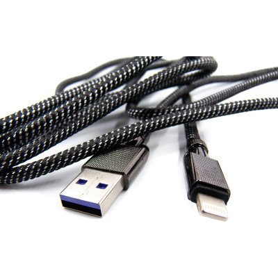 Дата кабель USB 3.0 AM to Lightning 1.0m 4A black Dengos (NTK-L-KPR-USB3-BLACK) Вінниця - фото 4