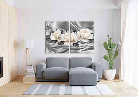 Модульна картина у вітальню/ спальню  Ніжні троянди   TLV-2_138 70x102 см Київ