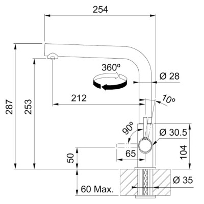 Смеситель Franke Lina L Clear Water (120.0730.802) Винница - изображение 9